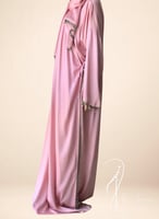 شرشف صلاة لف وردي على بصلي مزين بالكروشيه و الورد...