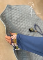 شرشف صلاة لف كحلي أويا أزرق و أخضر