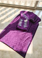 شرشف صلاة لف موف غامق اويا فاخر