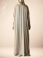 شرشف صلاة بيج ستان اويا لف ابيض مع بيج و الطرحة مث...