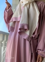 شرشف بصلي وردي لف طرحة متصلة