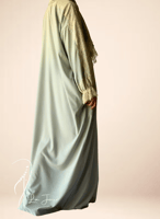 شرشف مرد اخضر باستيل دانتيل طرحة مثبتة.