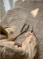 شرشف مرد لف بيج على زيتي دانتيل خربزي