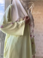 شرشف صلاة لف ليموني كروشيه يدوي الطرحة مثبتة