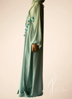 شرشف صلاة سستة أزرق فاتح كروشيه يدوي واويا طرحة من...