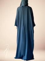 شرشف صلاة باتيك سستة ازرق منقوش