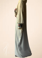 شرشف صلاة سستة منقوش ازرق واخضر