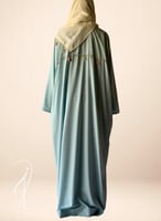 شرشف صلاة سحاب ازرق كروشيه يدوي