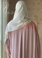 شرشف صلاة باتيك لف طرحة منفصلة وردي