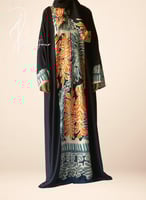 شرشف صلاة سحاب طرحة منفصلة ازرق