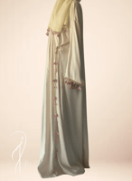 شرشف صلاة لف سكري مزين بالكروشبه الفاخر طرحة منفصل...