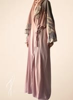 شرشف صلاة باتيك لف مفتوح موف و دستي بنك وردي