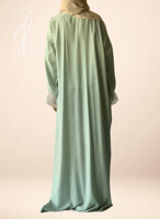 شرشف مرد لف تفني منقط باستيل دانتيل طرحة بيج منفصل...