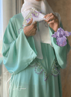 شرشف صلاة سحاب تفني قطن كروشيه اويا يدوي و الطرحة...