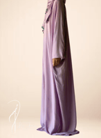 شرشف صلاة سحاب موف كروشيه يدوي و الطرحة مثبتة.