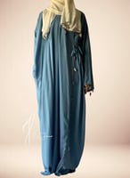 شرشف صلاة لف أزق كروشيه يدوي طرحة منفصلة مثل الروب