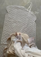 شرشف لف بيج دانتيل ابيض طرحة منفصلة