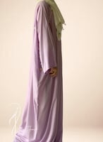 شرشف صلاة سحاب موف كروشيه يدوي و الطرحة منفصلة .