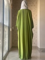 شرشف صلاة بسستة اخضر مع نقشة