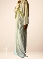 شرشف صلاة لف ابيض مزين بالكروشبه الفاخر طرحة منفصل...