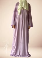 شرشف صلاة سحاب موف كروشيه يدوي و الطرحة منفصلة .