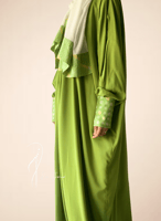 شرشف صلاة بسستة اخضر مع نقشة