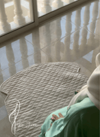 شرشف صلاة لف مرد كروشيه فاخر اخضر فستقي طرحة متصلة