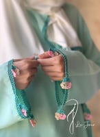 شرشف صلاة لف تفني باستيل مزين بالكروشبه الفاخري