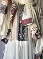 شرشف صلاة سستة منقوش ازرق واخضر