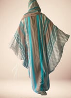 شرشف صلاة سستة بارد بوال مخطط واسع طرحة منفصلة