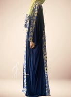 شرشف صلاة سحاب طرحة منفصلة ازرق