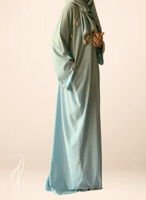 شرشف صلاة سحاب ازرق كروشيه يدوي