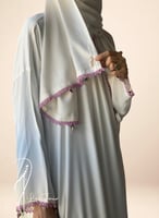 شرشف صلاة لف أبيض بالكروشبه و الورد الاويا الفاخر...