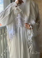 شرشف صلاة اويا لف مثل الروب ابيض اوف وايت طرحة منف...