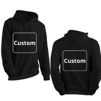 هودي اسود طباعهDTF حسب الطلب