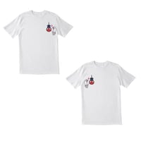 تيشيرت قطعتين أبيض طباعه سبلميشن