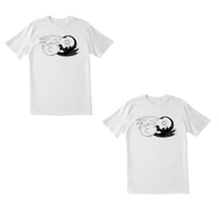 تيشيرت قطعتين أبيض طباعه سبلميشن