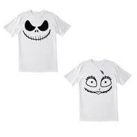 تيشيرت قطعتين أبيض طباعه سبلميشن