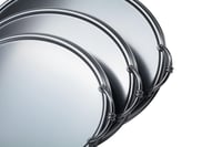 طقم صواني تقديم رغد استيل 3حبة