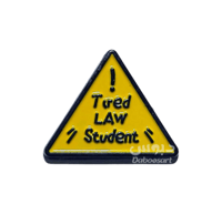 ستيكر معدني لاصق طالب قانون