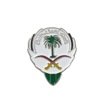 ستيكر معدني لاصق سيفين ونخلة