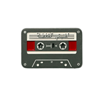 ستيكر معدني لاصق كاسيت أسود