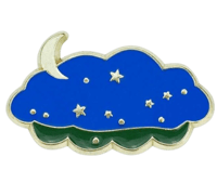 ليل وقمر ونجوم