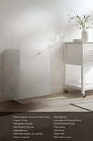 ثلاجة باب واحد جي في سي برو 85لتر ، 3 قدم ابيض GVC...