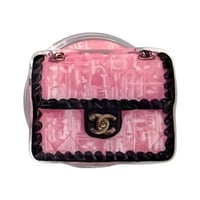 Chanel pink & black bag Grip