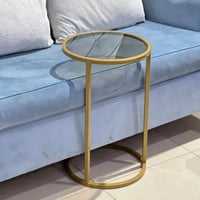 طاولة خدمة سطح زجاج شفاف - متعددة الألوان (TL)