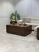 طاولة ضيافة قشرة جوز الهند - تصميم هندسي عصري وفاخ...