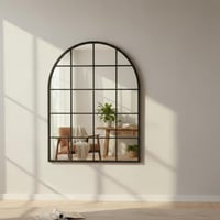 مرايا ديكور مقسم حجم صغير بإطار لون أسود مقاس 95*7...