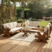 طقم جلسات خشب 7شخص