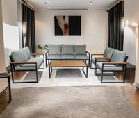 طقم كنب 7 شخص لون رمادي